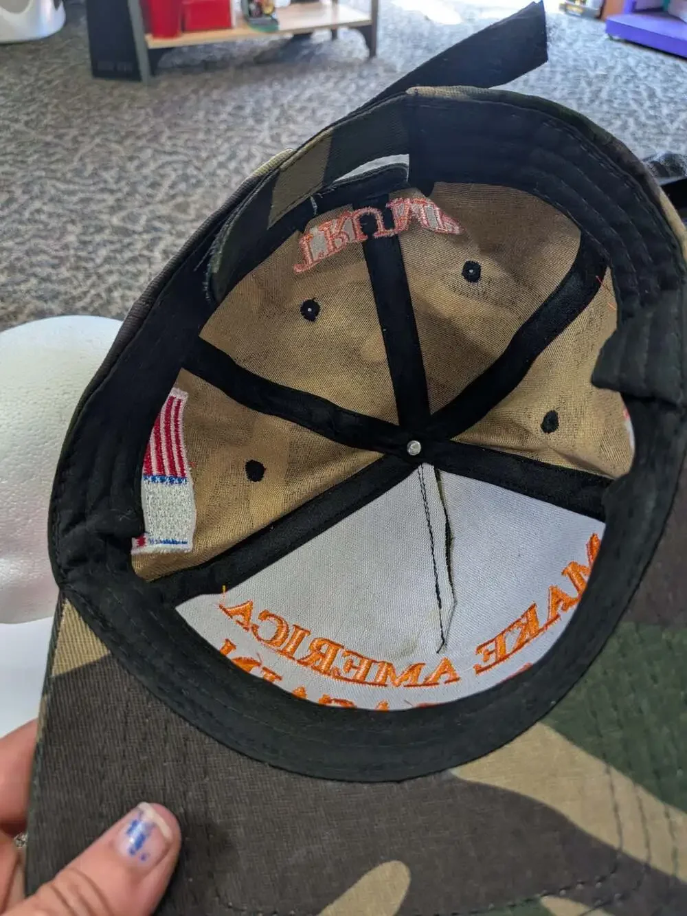 Donald Trump Make America Great Again MAGA 45-47 Camo Baseball Cap